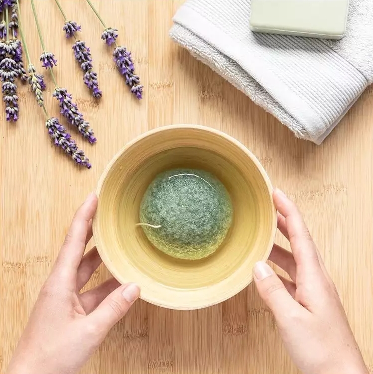 Burete Konjac Aromandise Verde Catifelare