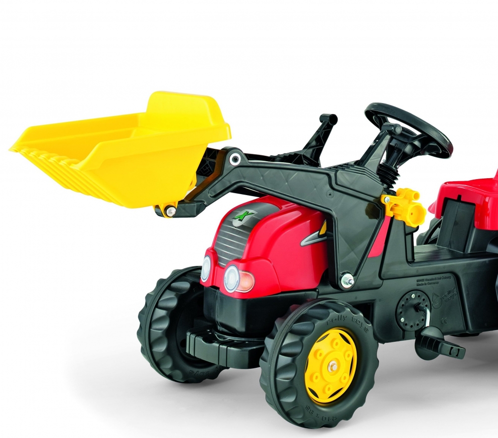 Tractor Rolly Kid X Rosu cu Remorca si Cupa