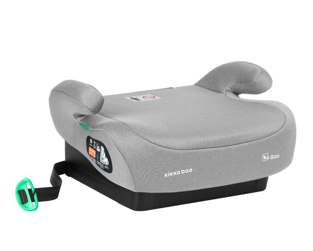 KikkaBoo i-Go i-Size Inaltator Auto Light Grey - imagine 5