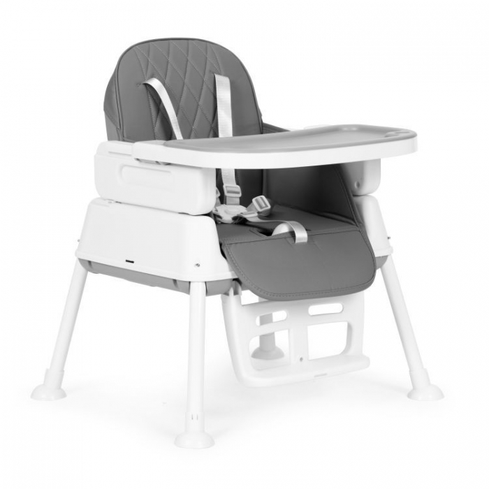 Scaun de masă 3 în 1 Ecotoys HA-009 Gri, Modular - imagine 7
