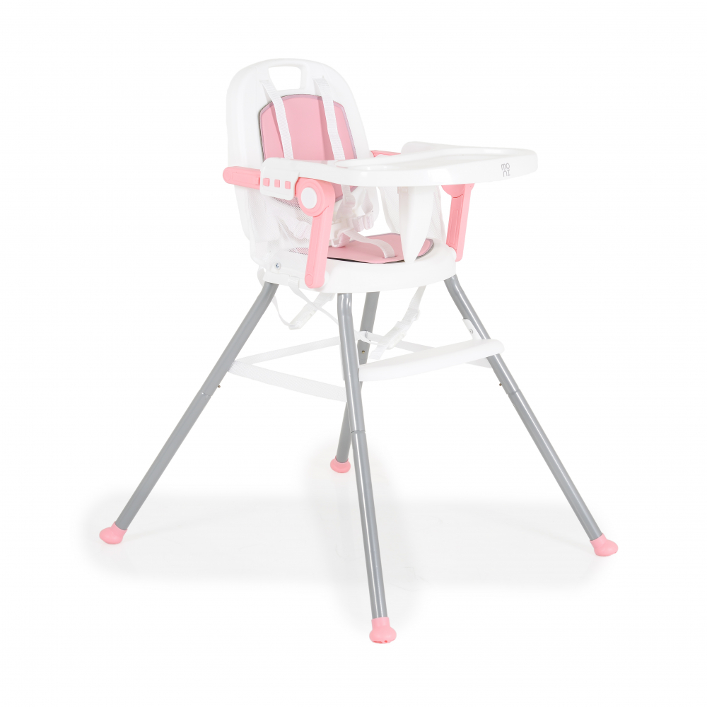 Scaun de masa 2in1 Moni Amaretti Pink, Transformabil - imagine 5