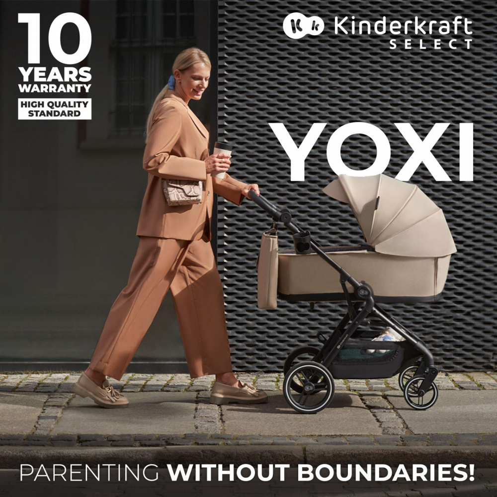 Carucior Kinderkraft Yoxi 3 in 1 Sand Beige