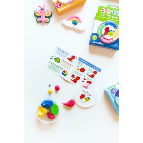 Plastilina Dino Creatibles Ooly | Kit DIY 4 culori - imagine 4