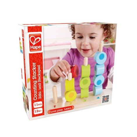 Hape Stivuitor de Numarare din Lemn Educational - imagine 2