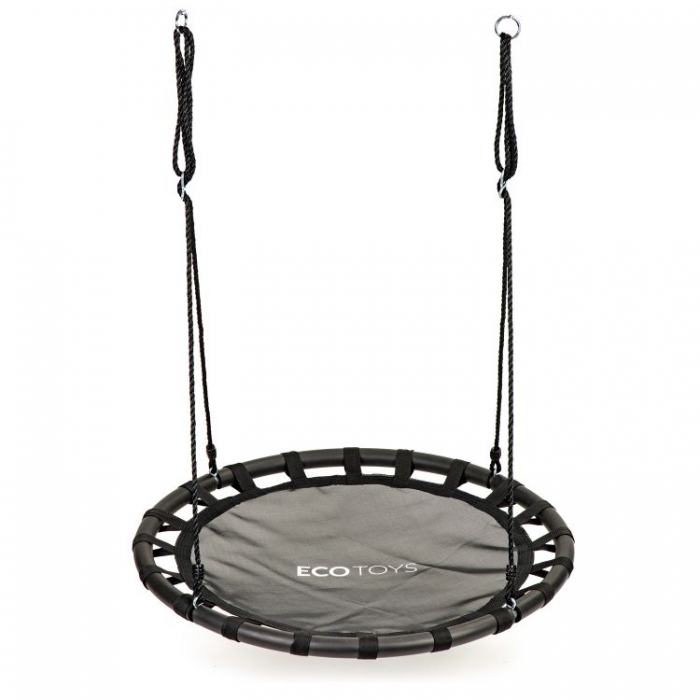 Leagan Ecotoys Cuib Barza 100 cm Negru - imagine 5