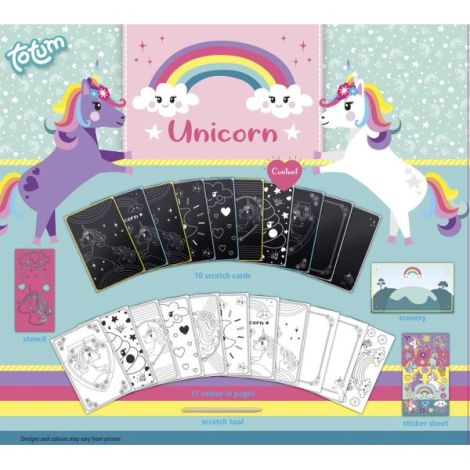Set Creativ Unicorn Razuit si Colorat Totum - imagine 2