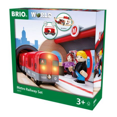Set Metrou Brio pe Sine | Trenulet Interactiv
