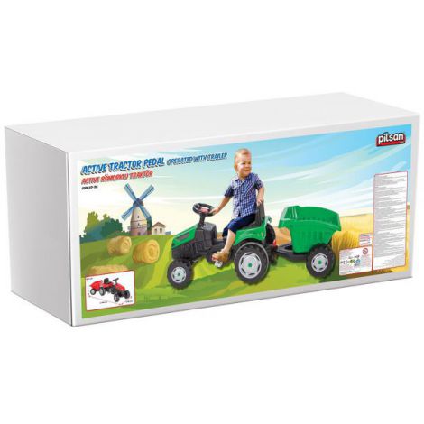 Tractor cu pedale Pilsan Active si remorca - imagine 5