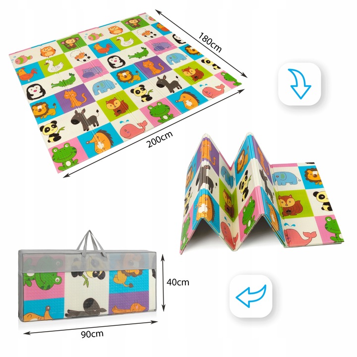 Covoraș Educational Matadi 180x200 cm Animals Road - imagine 7