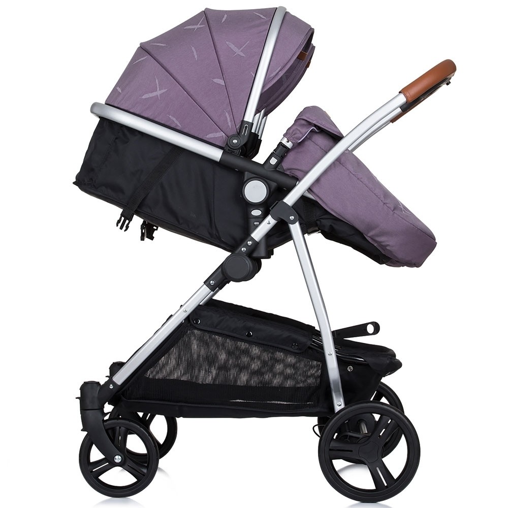 Carucior Gemeni Chipolino Duo Smart 2 in 1, Lilac - imagine 2