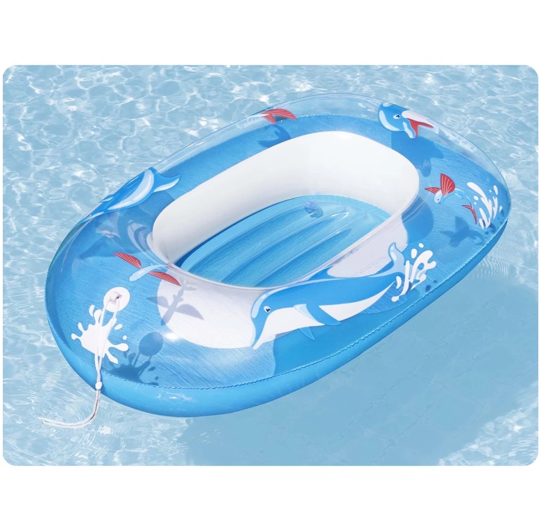 Barca gonflabila copii Bestway Blue, 102x69 cm - imagine 5