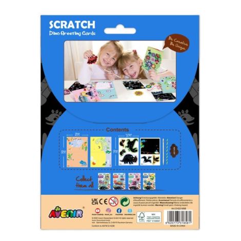 Set Creativ Felicitari Razuit Dinozauri Avenir - imagine 5