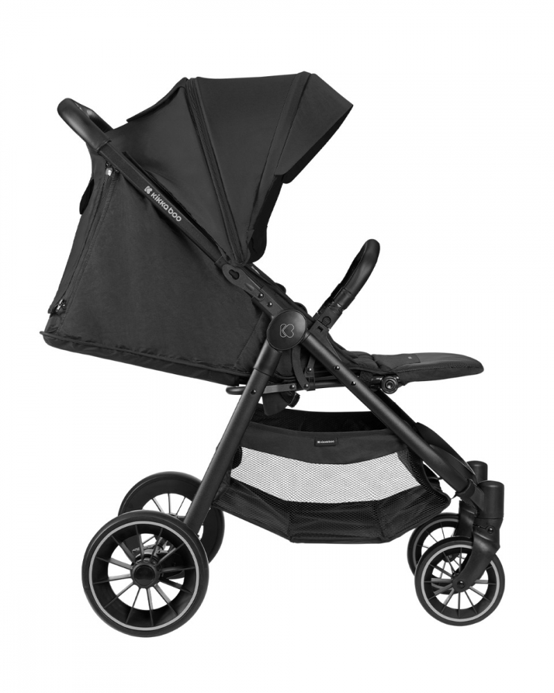 KikkaBoo Sarah Black, Carucior 0-48 luni, Piele Eco - imagine 6