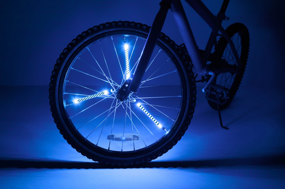 SpinBrightz Albastru - Lumini LED Roti Bicicleta