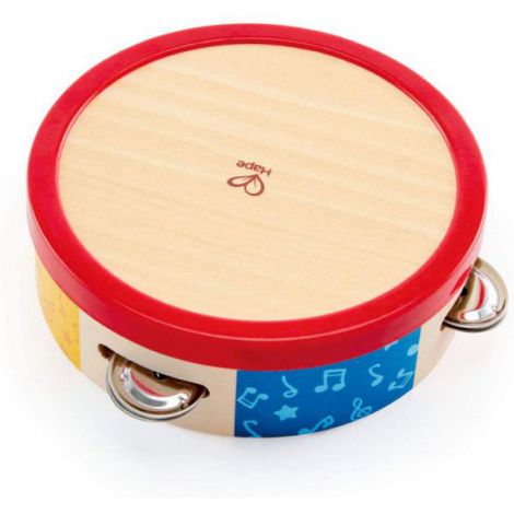 Tamburina Hape Lemn | Instrument Muzical Bebe - imagine 2