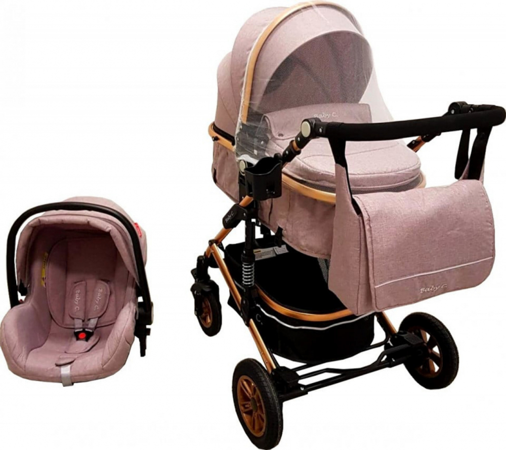 Carucior Baby Care Pro 531 3-in-1 Gri Transformabil - imagine 4
