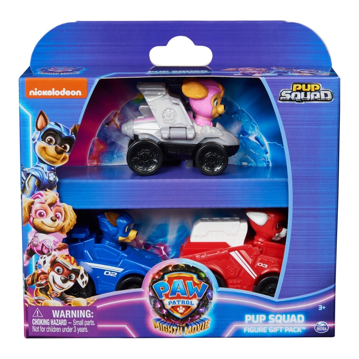 Set 3 Vehicule Paw Patrol - Figurine Incluse