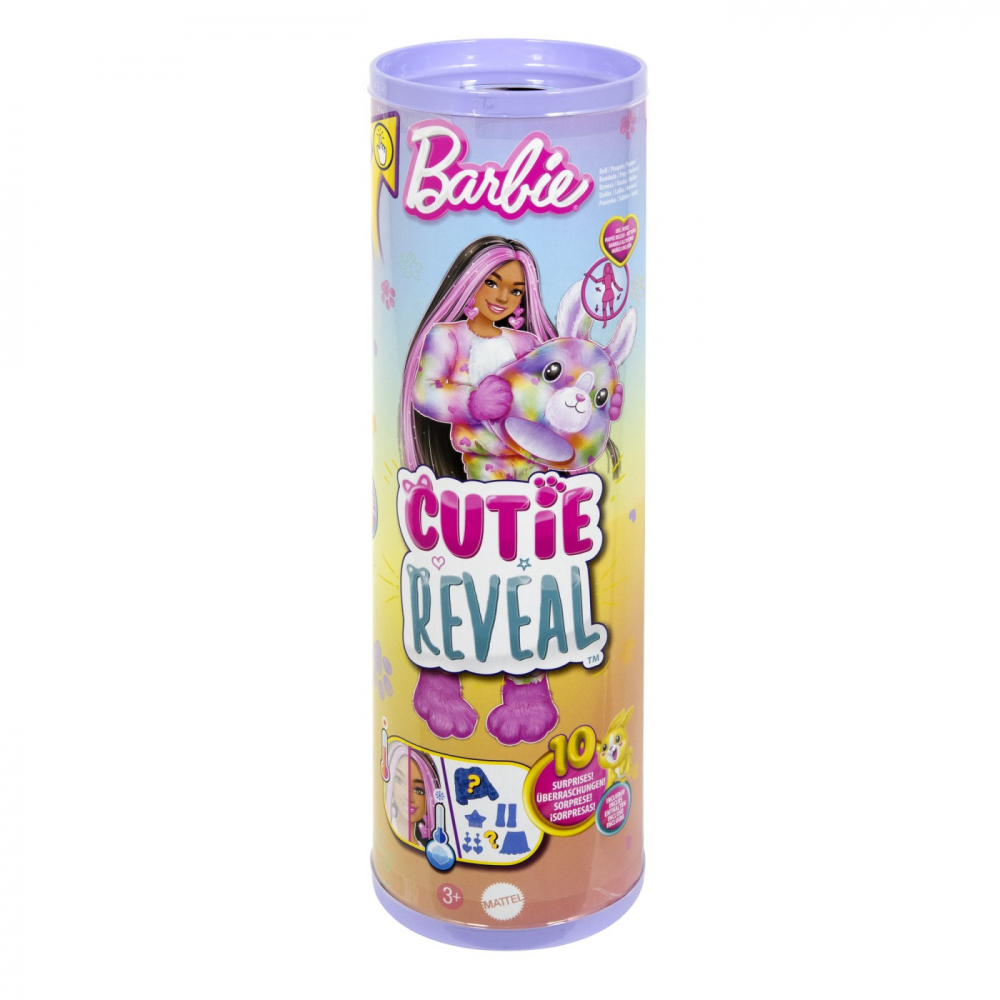 Papușă Barbie Cutie Reveal Iepuras, 10 Surprize