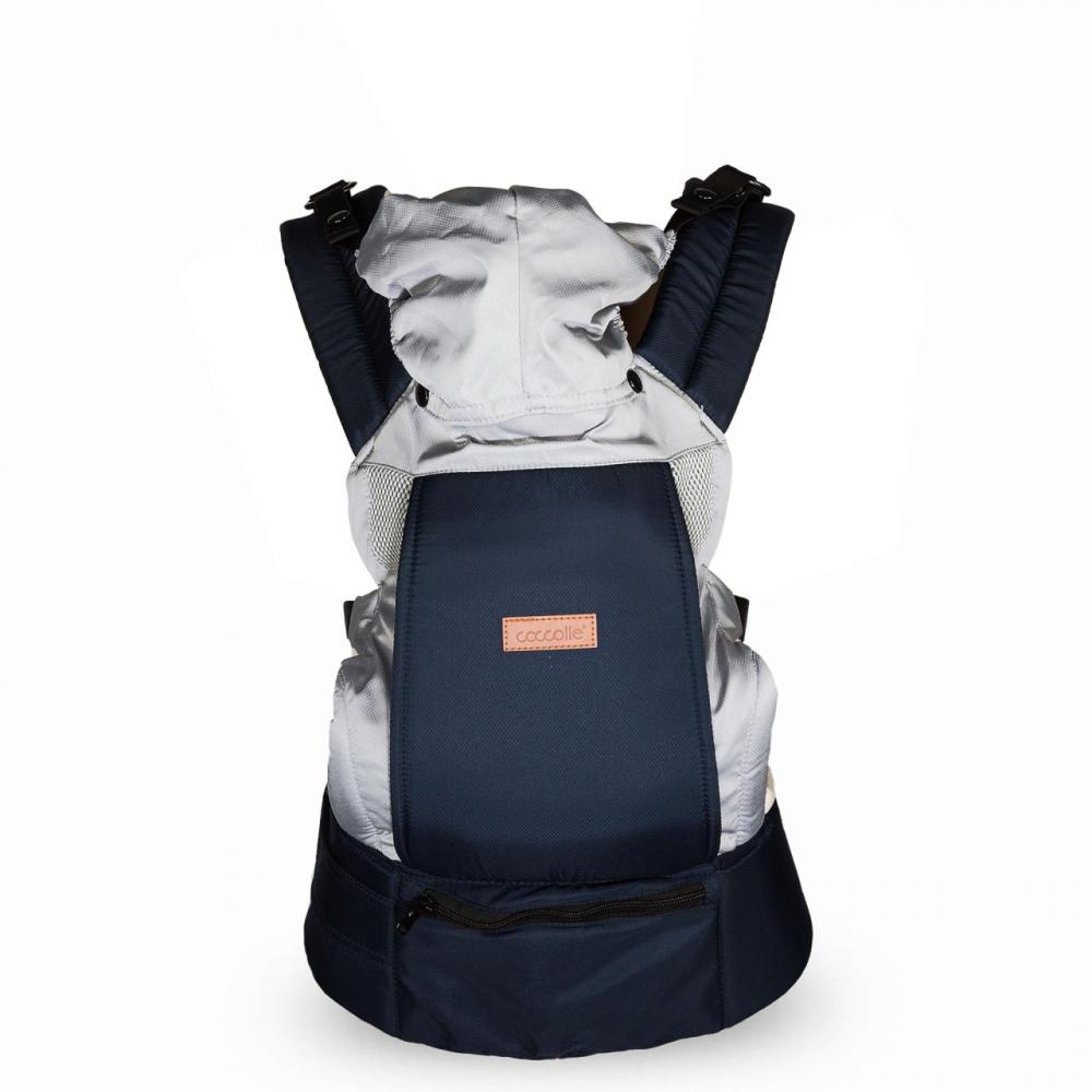 Marsupiu Ergonomic Coccolle Gemini, 2 în 1, Albastru - imagine 3