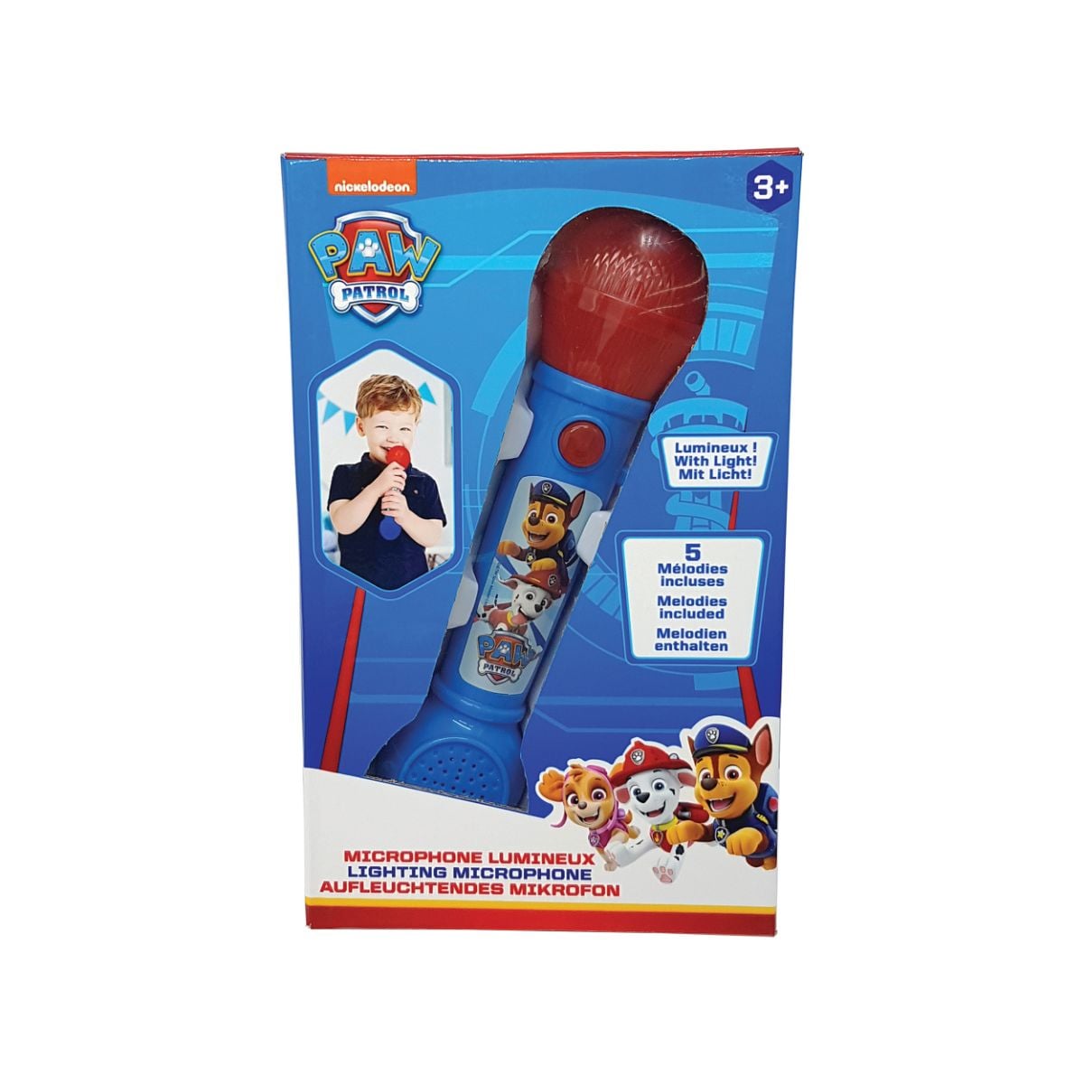 Microfon Paw Patrol cu efecte sonore și lumini