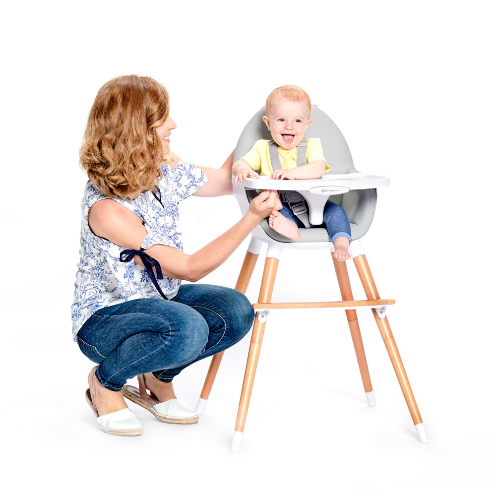 Scaun de masa 2 in 1 Kinderkraft Fini Grey - imagine 6