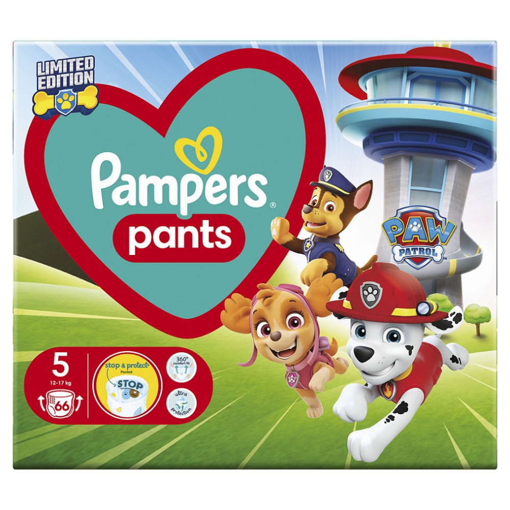 Scutece Pampers Pants Patrula Catelusilor M5
