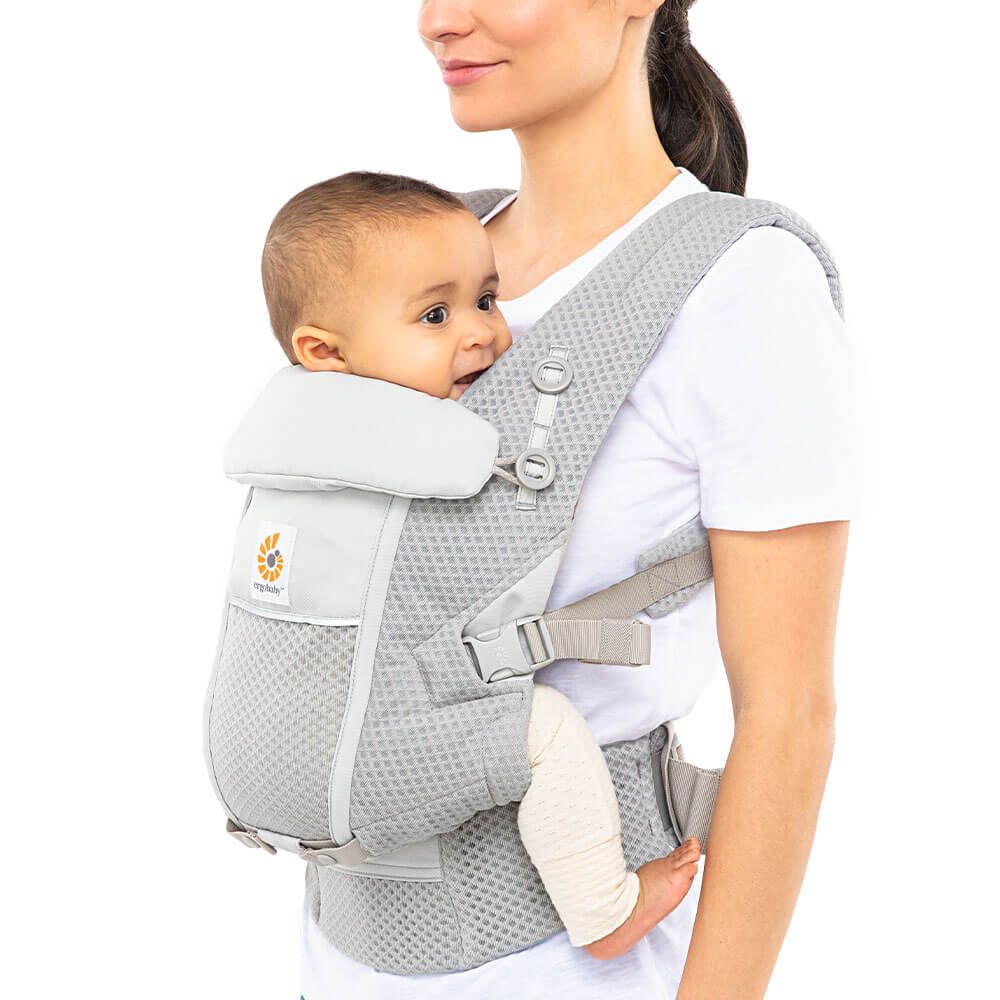 Ergobaby Adapt SoftFlex Mesh Pearl Grey - imagine 2