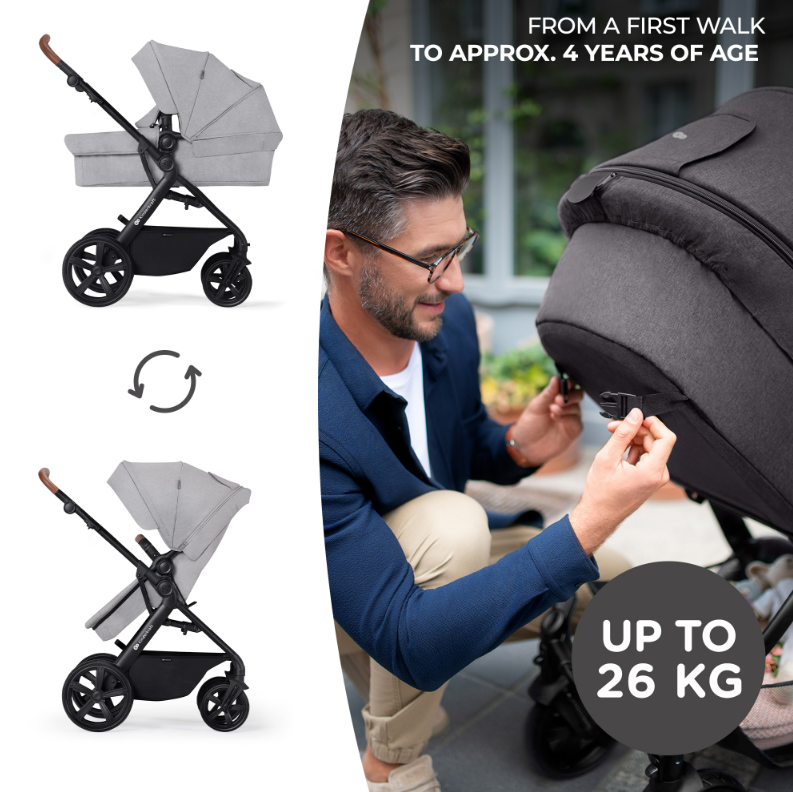 Carucior 3 in 1 Kinderkraft A-Tour - Versatilitate Maximă - imagine 10