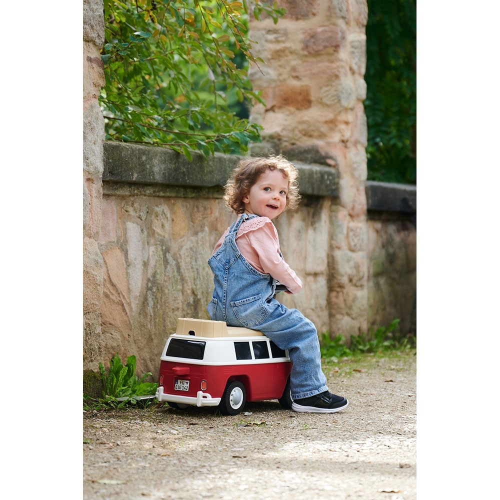 Masinuta Big Baby VW T1 Rosu, Licenta Volkswagen - imagine 7