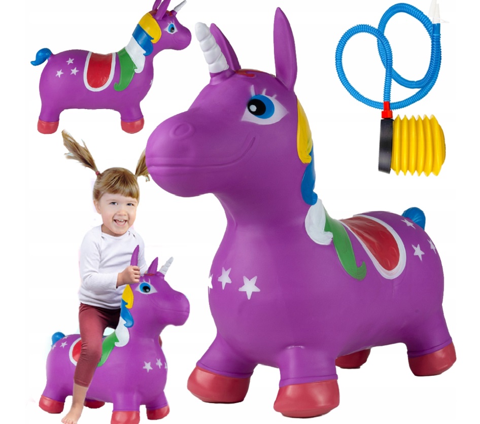 Unicorn Gonflabil Malplay | Jucărie Echilibru și Mișcare - imagine 11