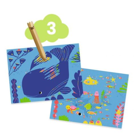 Djeco 6 Activitati Creativ Set Copii +18luni - imagine 5