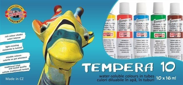 Set Culori Tempera Koh-i-noor, 10x16ml