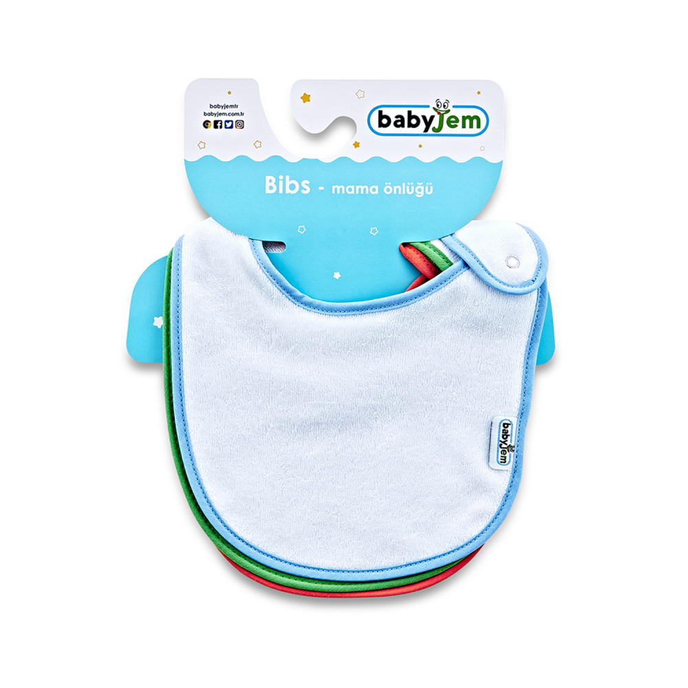 Set 3 Bavete Babyjem cu Scai din Bumbac