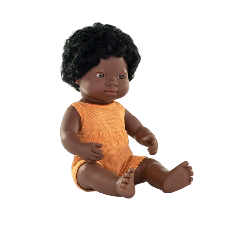 Miniland Păpușa Africană 38cm - Dezvoltă Empatia