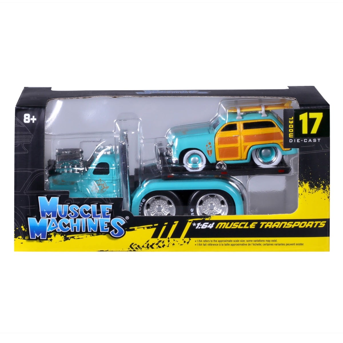 Set Maisto 1:64 Mack B-61 si Ford Woody