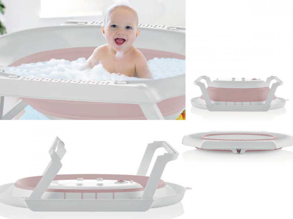 Cadita Pliabila Babyjem Antiderapanta Roz - imagine 2
