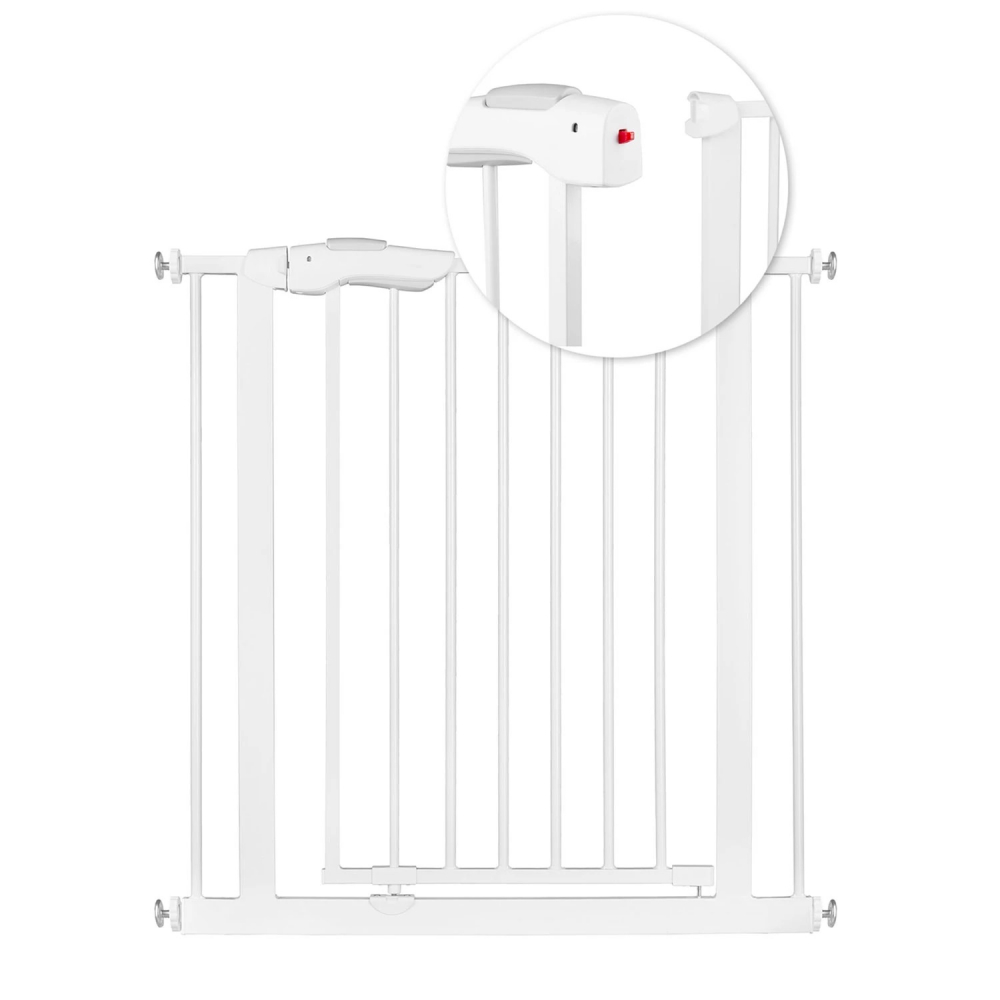 Poarta Siguranta Nukido Alb 75-85 cm, Montaj Fara Gaurire - imagine 3