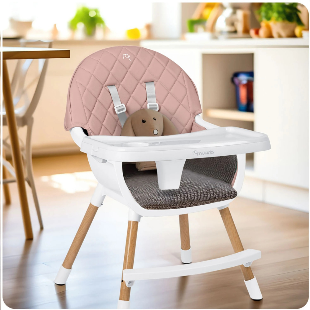 Scaun 3in1 Nukido Lilo Pink multifuncțional - imagine 3