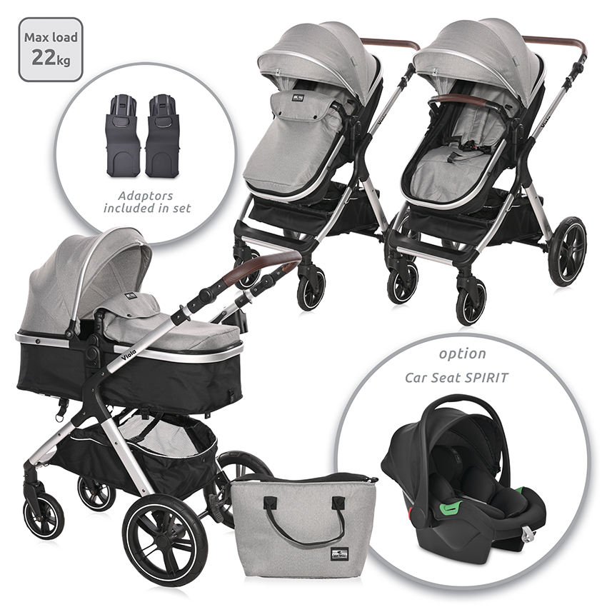 Carucior Lorelli Viola 3-in-1, 22 kg - imagine 9