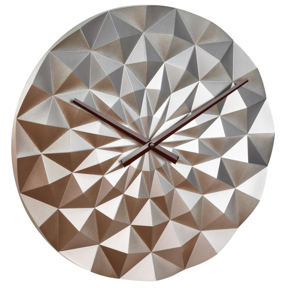 Ceas Geometric Tfa Diamond Roz-Auriu - Design Modern - imagine 2