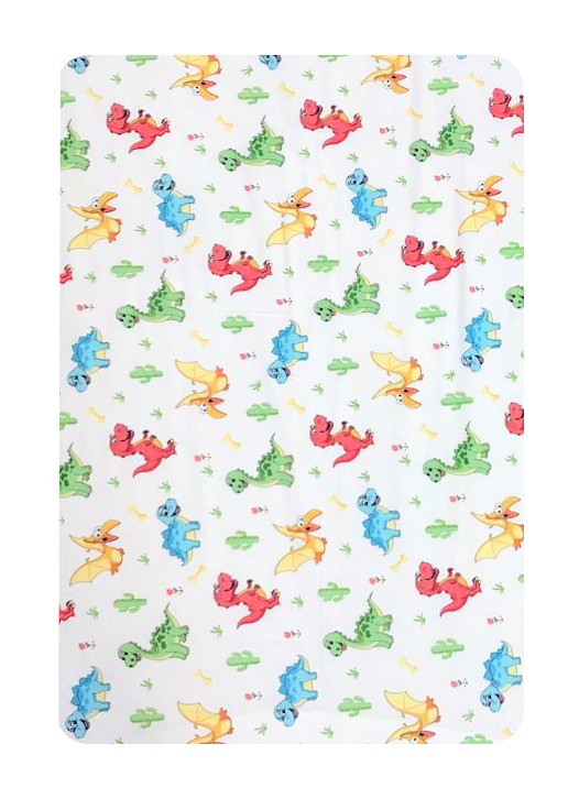 Paturica DeLuxe Dinozauri, Bumbac 100%, 98x78 cm