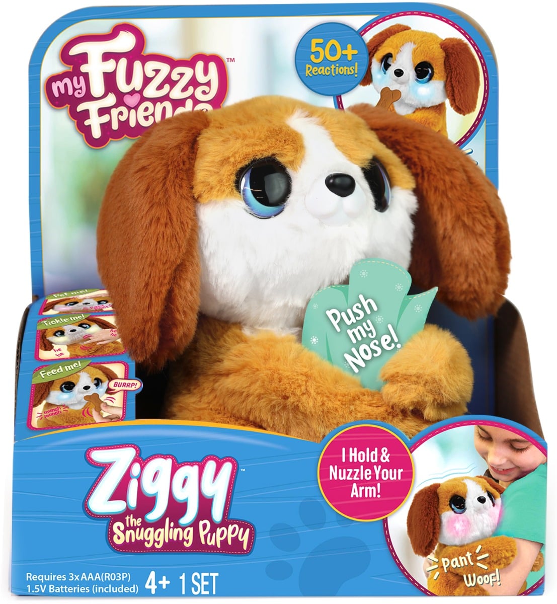 Ziggy Puppy My Fuzzy Friends | Jucarie Plus Interactiva