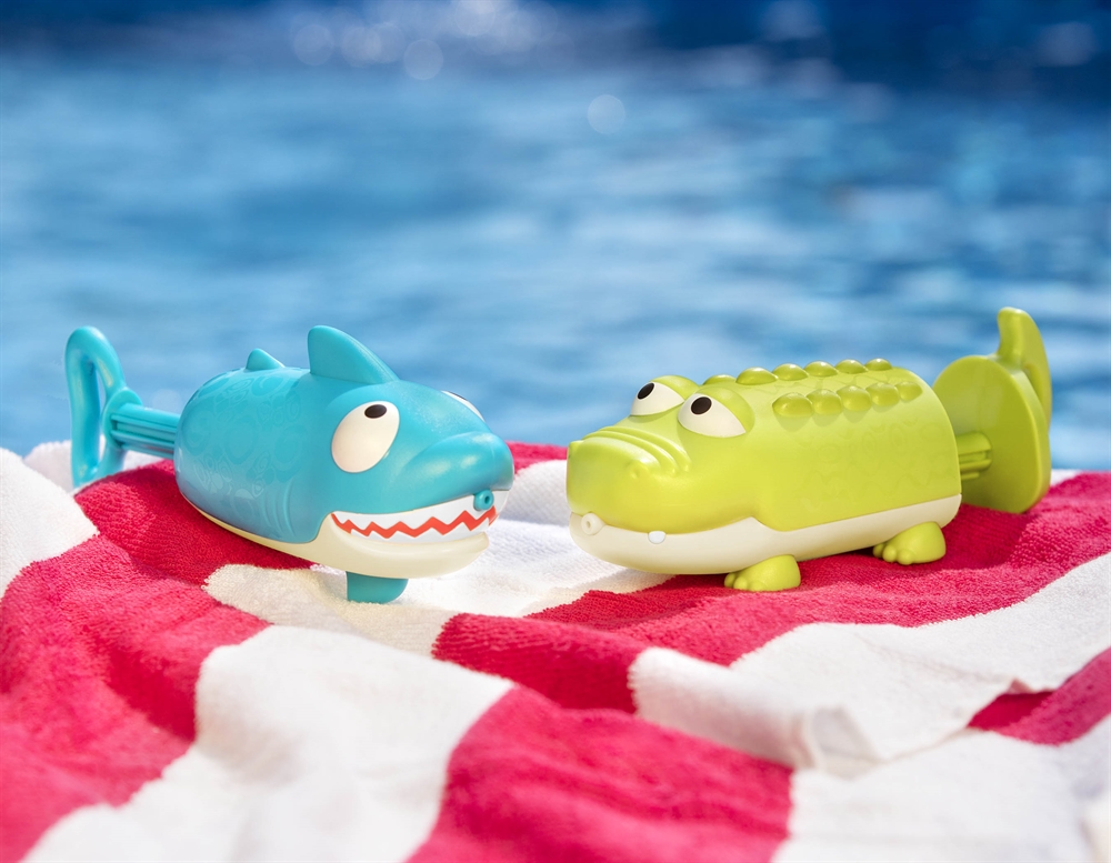 Set 2 Pistoale Apă Rechin & Crocodil B.Toys - imagine 4