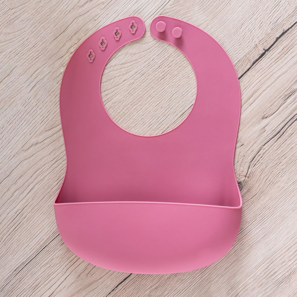 Bavetica Reer Silicon Eat'n Tidy Roz cu Buzunar - imagine 6