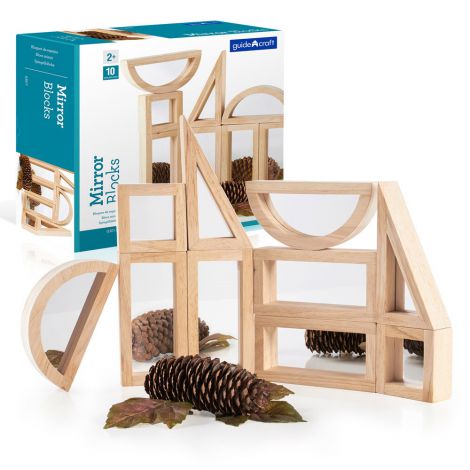 Mirror Blocks Guidecraft - Joc Educativ cu Oglinzi