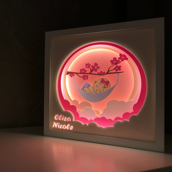 Tablou Luminos Fetita 010 Noorhandmadeatelier - imagine 4