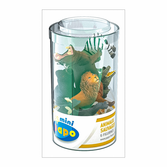 Papo Set 6 Mini Animale Salbatice pentru Copii