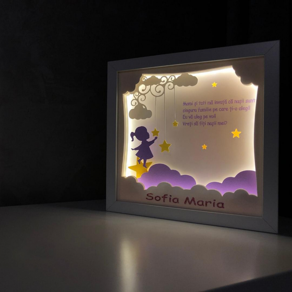 Tablou Luminos Fetita 032 Noorhandmadeatelier