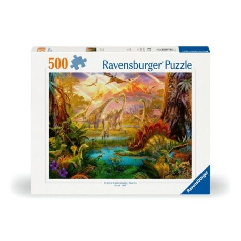 Puzzle Dinozauri 500 piese Ravensburger - imagine 2