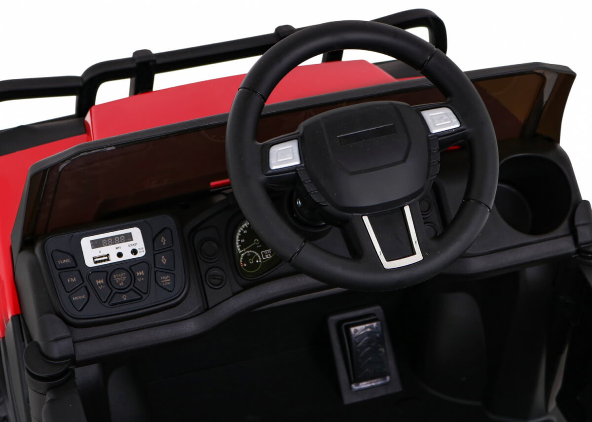 Tractor Electric Farmer Pick-Up Rosu | Autokids.ro - imagine 6